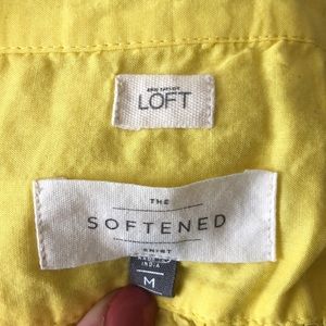 Lightweight Yellow Button Down